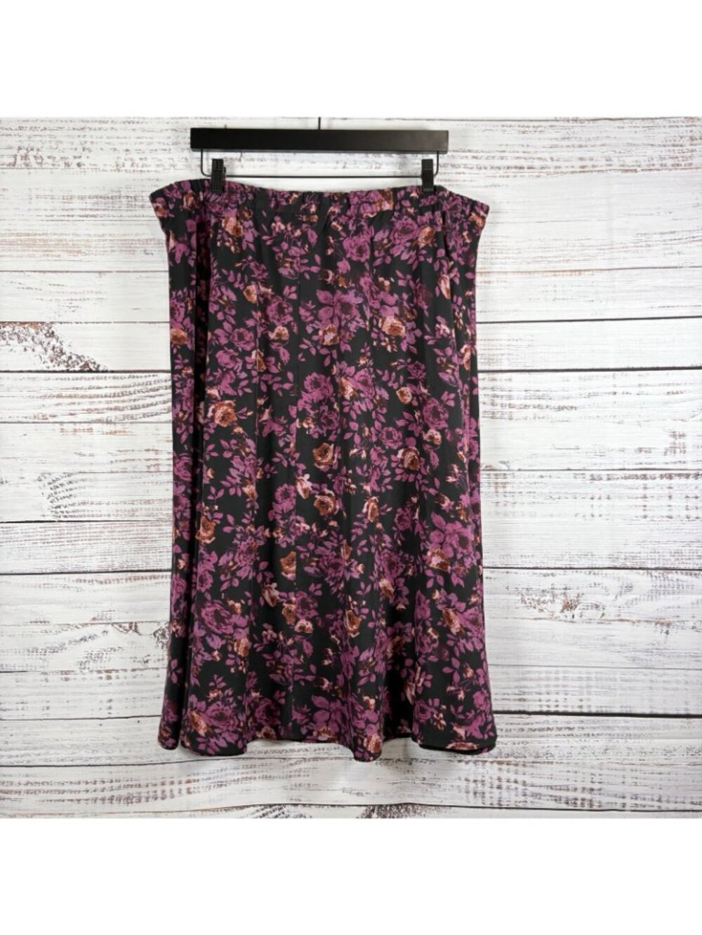 Coldwater Creek Black Pink Floral Reversible Maxi - Picture 3 of 14